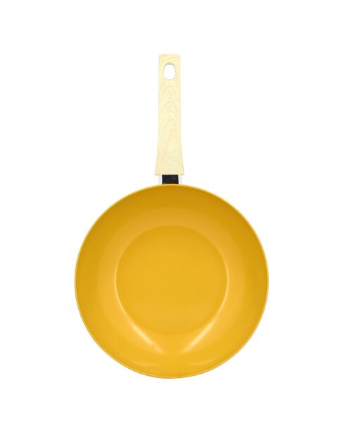Wok Colorama induction safran - 47.5x28x8 cm