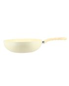 Wok Colorama induction crème - 47.5x28x8 cm