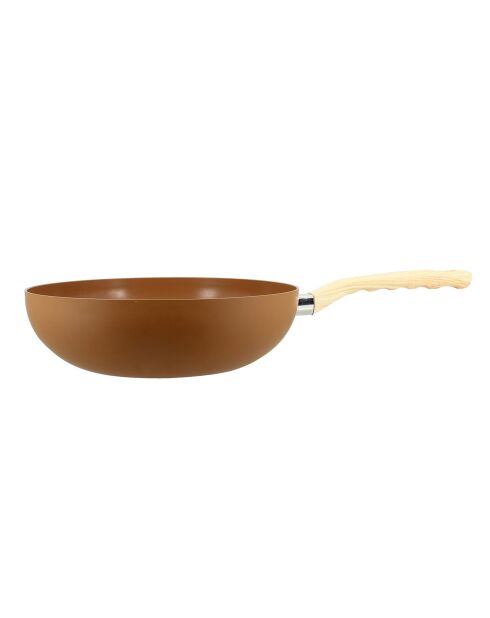Colorama Haselnuss-Induktionswok - 47,5x28x8 cm