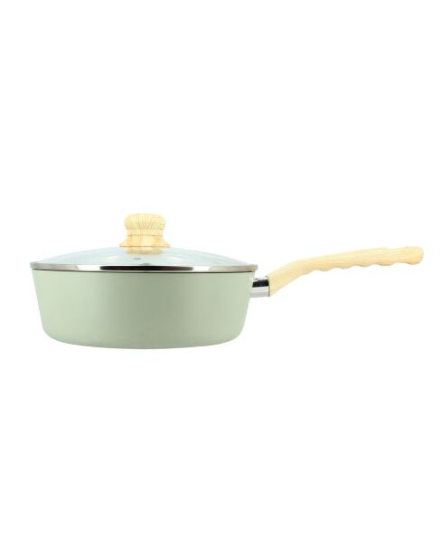Sauteuse avec couvercle Colorama induction celadon - 43.5x25x8 cm
