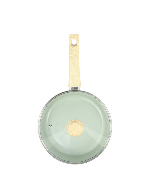 Sauteuse avec couvercle Colorama induction celadon - 43.5x25x8 cm