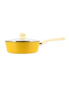 Sauteuse avec couvercle Colorama induction safran - 43.5x25x9 cm