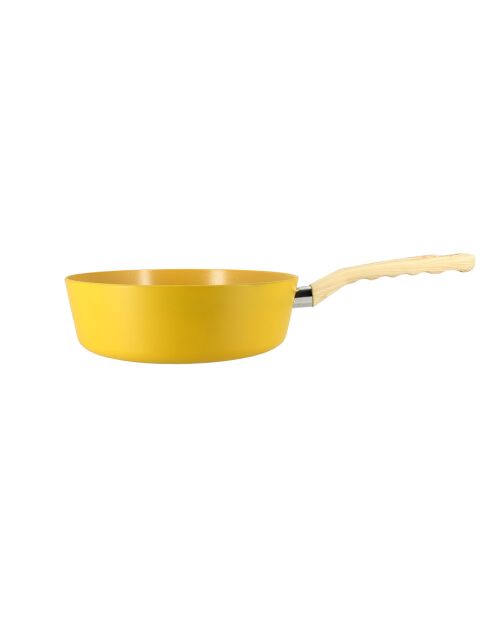 Sauteuse avec couvercle Colorama induction safran - 43.5x25x9 cm