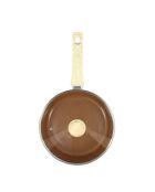 Sauteuse avec couvercle Colorama induction noisette - 43.5x25x9 cm