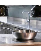 Wok triply induction gris - 29.5x50x8.5 cm