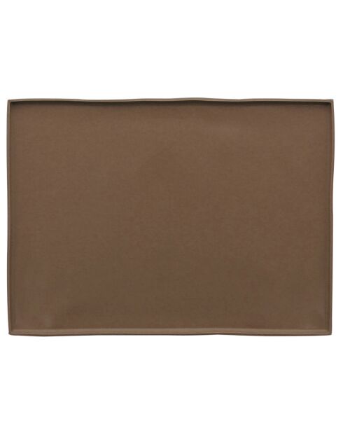 Plaque génoise Amandine marron - 36x26.5x1 cm