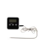 Thermomètre de cuisson électronique Oriane noir - 8x8x1.6 cm