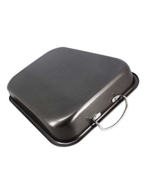 Plat rotisserie Amandine noir - 43x29x6 cm