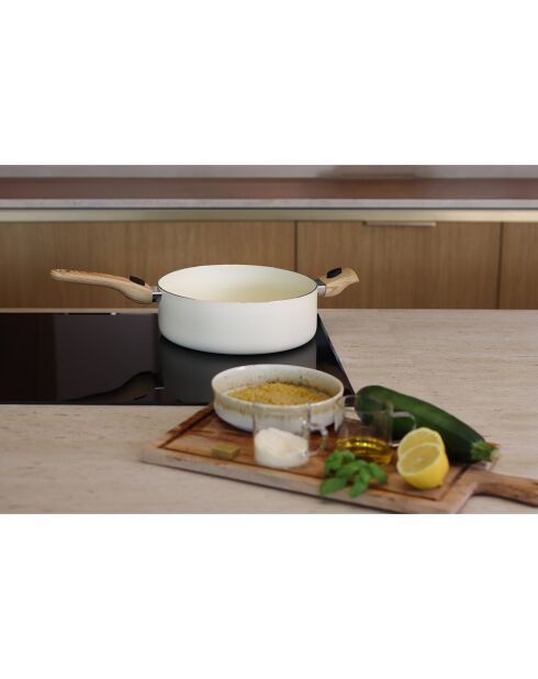 Set culinaire multi-usage Colorama induction crème - D.28 cm