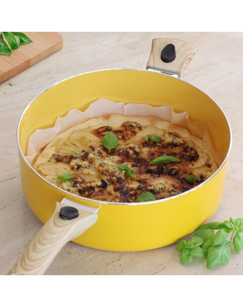 Set culinaire multi-usage Colorama induction safran - D.28 cm