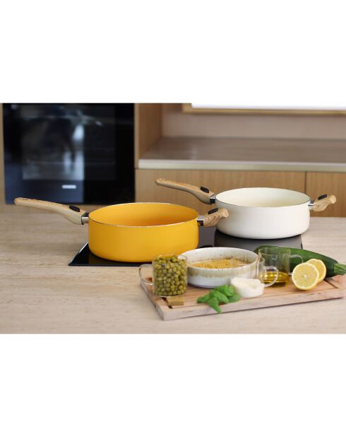Set culinaire multi-usage Colorama induction safran - D.28 cm