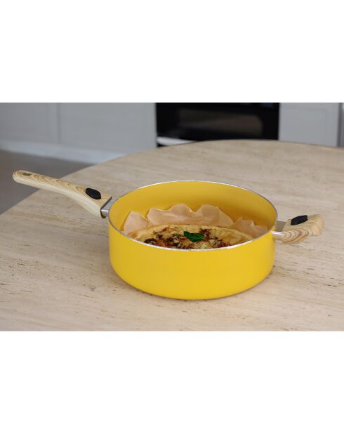 Set culinaire multi-usage Colorama induction safran - D.28 cm