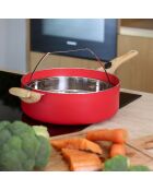 Set culinaire multi-usage Colorama induction magenta - D.28 cm