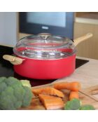 Set culinaire multi-usage Colorama induction magenta - D.28 cm