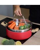 Set culinaire multi-usage Colorama induction magenta - D.28 cm