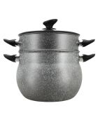 Cocina para cuscús con tapa de inducción gris - 30,5 x 30,5 x 28 cm