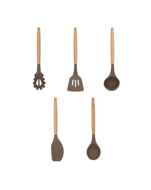 5 Ustensiles de cuisine Eliott gris