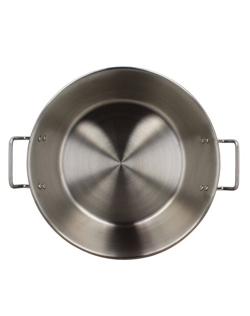 Lavabo con asas gris - 45,5x40,5x17 cm