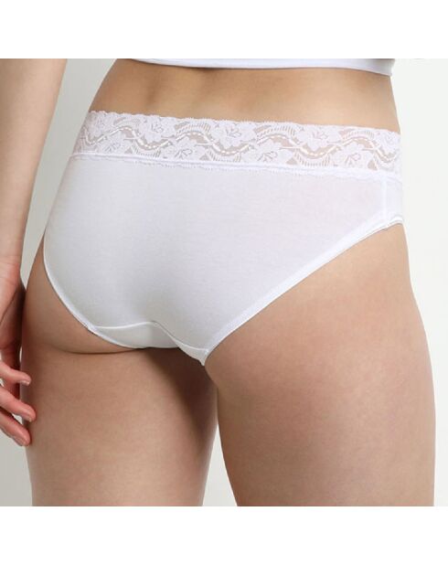 2 Culottes midi Coton Plus Féminine forme midi blanches