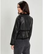Fausta schwarze Lammlederjacke