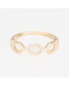 Anello Sia in oro giallo 0,04 ct con diamanti