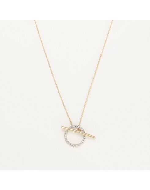Collier Rêve de Lumière Diamants 0.1 ct or jaune
