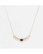 Collier Anastasia Topaze bleu clair 0.57 ct or jaune