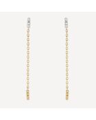 Orecchini Patience in oro giallo 0,05 ct con diamanti