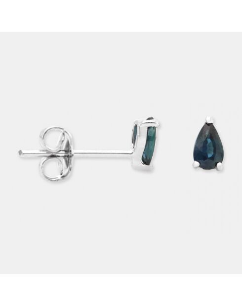 Boucles d'oreilles Ada Saphirs 0.76 ct or blanc