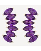 Kori Amethyst Ohrringe 0,97 Karat Gelbgold