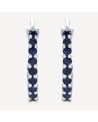 Boucles d'oreilles Jada Saphirs 0.37 ct or blanc