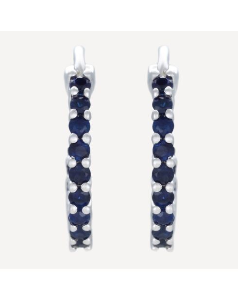 Boucles d'oreilles Jada Saphirs 0.37 ct or blanc