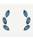 Boucles d'oreilles Etta Saphirs 0.61 ct or blanc