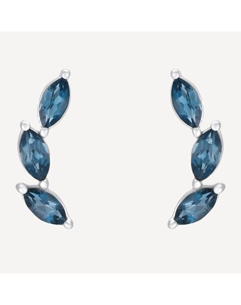 Boucles d'oreilles Etta Saphirs 0.61 ct or blanc