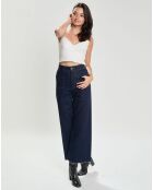 Top en Cuir d'Agneau Elfi blanc