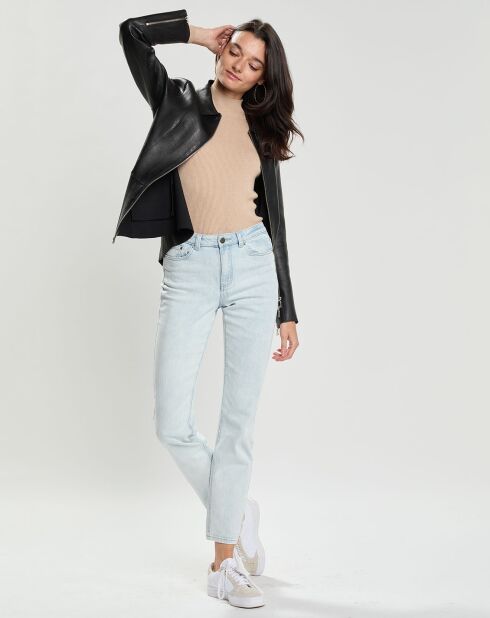 Veste en Cuir d'Agneau Cyrana noire