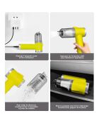 Aspirateur à main sans fil jaune