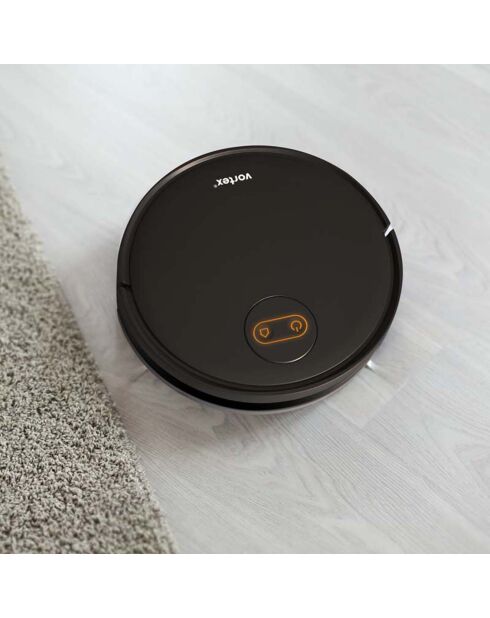 Aspirateur robot 2-en-1 connecté & intelligent noir