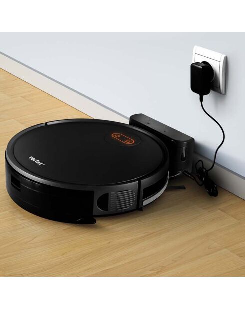 Aspirateur robot 2-en-1 connecté & intelligent noir