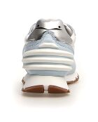 Sneakers en Cuir Julia blanc/bleu ciel
