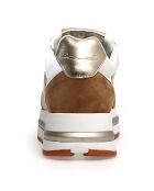 Sneakers en Cuir Maran marron/blanc/beige
