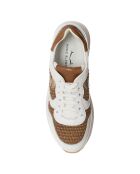 Sneakers en Cuir Maran blanc/marron