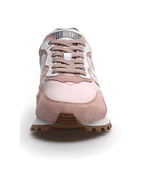 Sneakers en Cuir Qwark roses