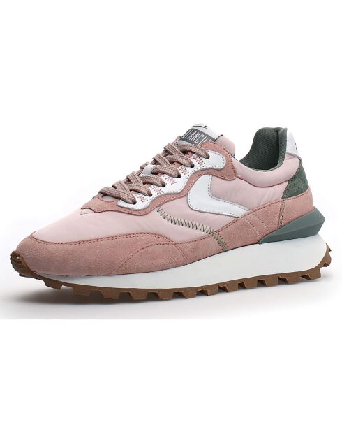 Sneakers en Cuir Qwark roses