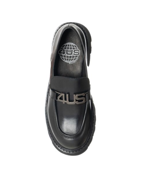 Mocassins en Cuir Street  noirs