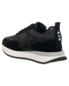 Sneakers en Cuir et Velours de Cuir Susan noires