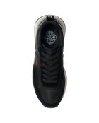 Sneakers en Cuir et Velours de Cuir Susan noires