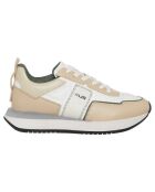 Sneakers en Cuir Susan blanc/beige