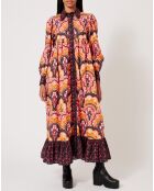 Robe Fall Winter Mix imprimée rose/multicolore