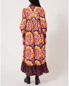 Robe Fall Winter Mix imprimée rose/multicolore